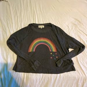 Wild fox long sleeve waffle tee